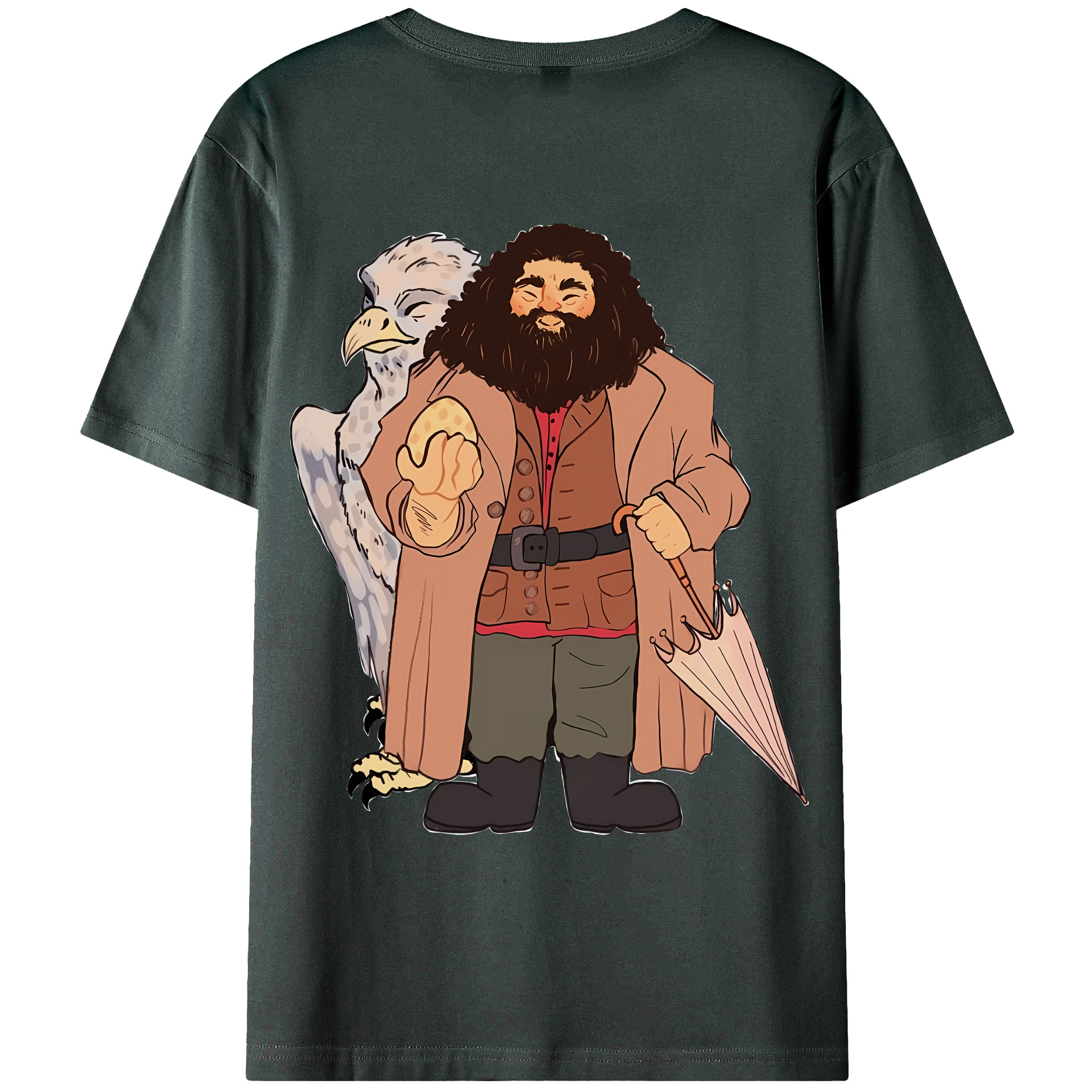 （画像用） Harry Potter ハリー・ポッターシリーズ 綿100％ メンズ半袖Tシャツ（バックプリント） 通気性